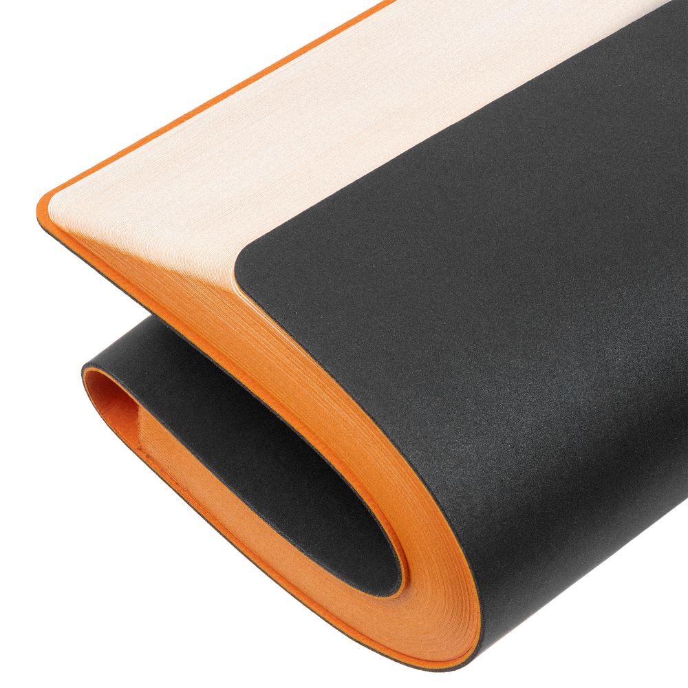 Ежедневник Flexpen Black, недатированный, черный со светло-оранжевым — изображение 7