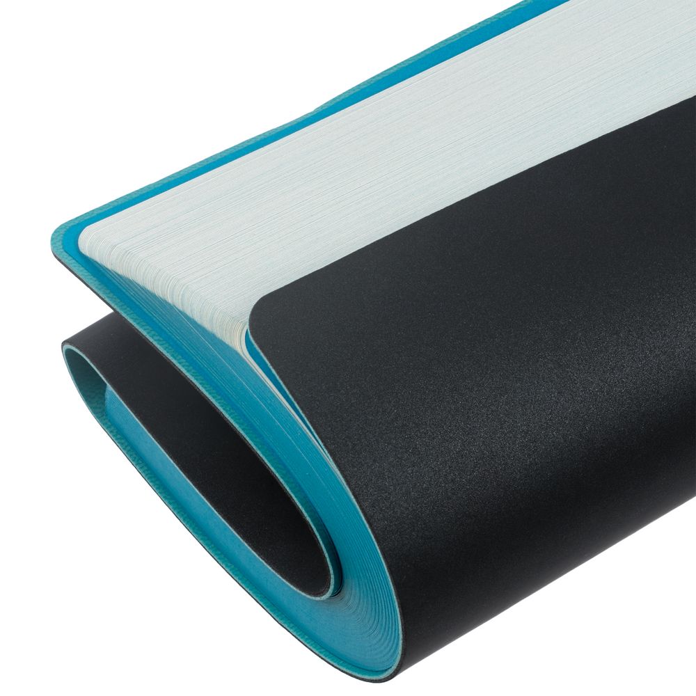 Ежедневник Flexpen Black, недатированный, черный с бирюзовым — изображение 7