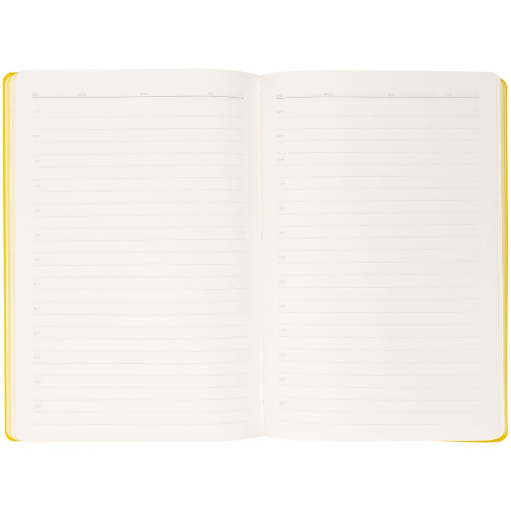 Ежедневник Flexpen Black, недатированный, черный с желтым — изображение 9