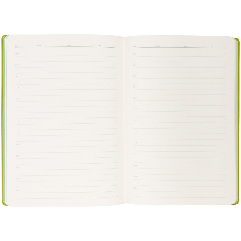 Ежедневник Flexpen Black, недатированный, черный с зеленым — изображение 9