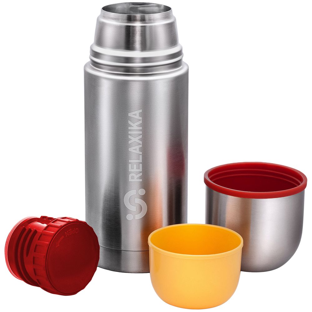 Термос Relaxika Duo 500 в чехле, стальной — изображение 6