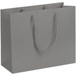 Пакет бумажный Porta S, горизонтальный, серый