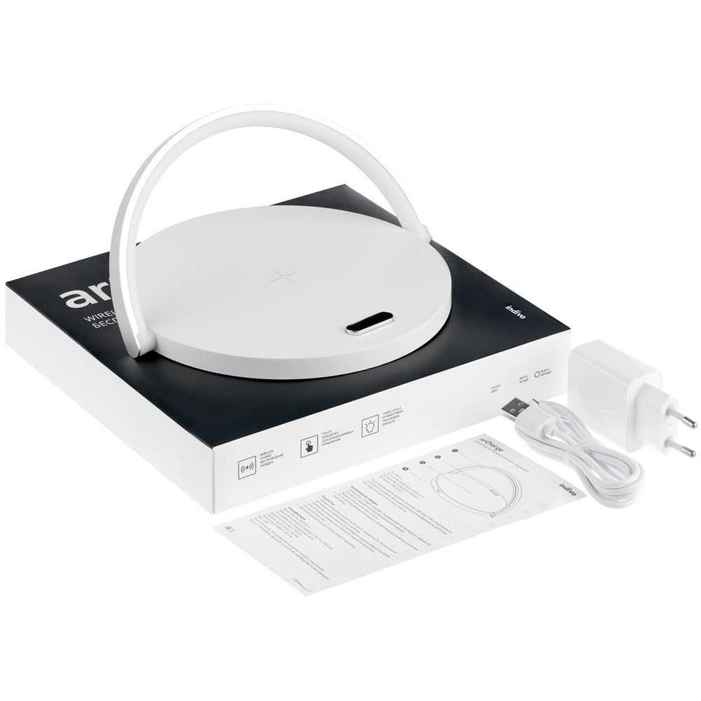 Cтанция для беспроводной зарядки с подсветкой arCharge, белая — изображение 7