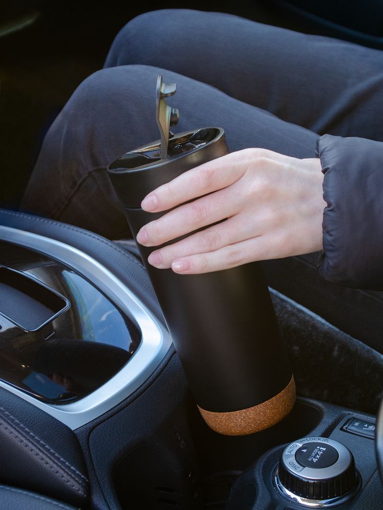 Термостакан Steady, черный — изображение 11