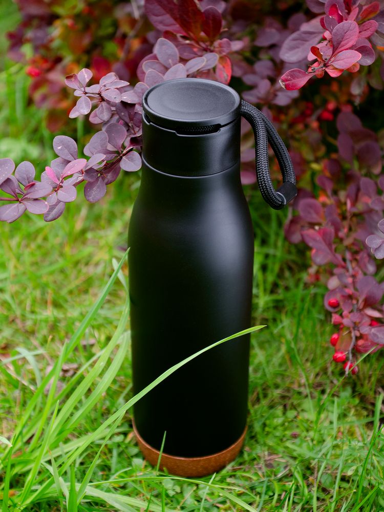 Термобутылка Steady, черная — изображение 9