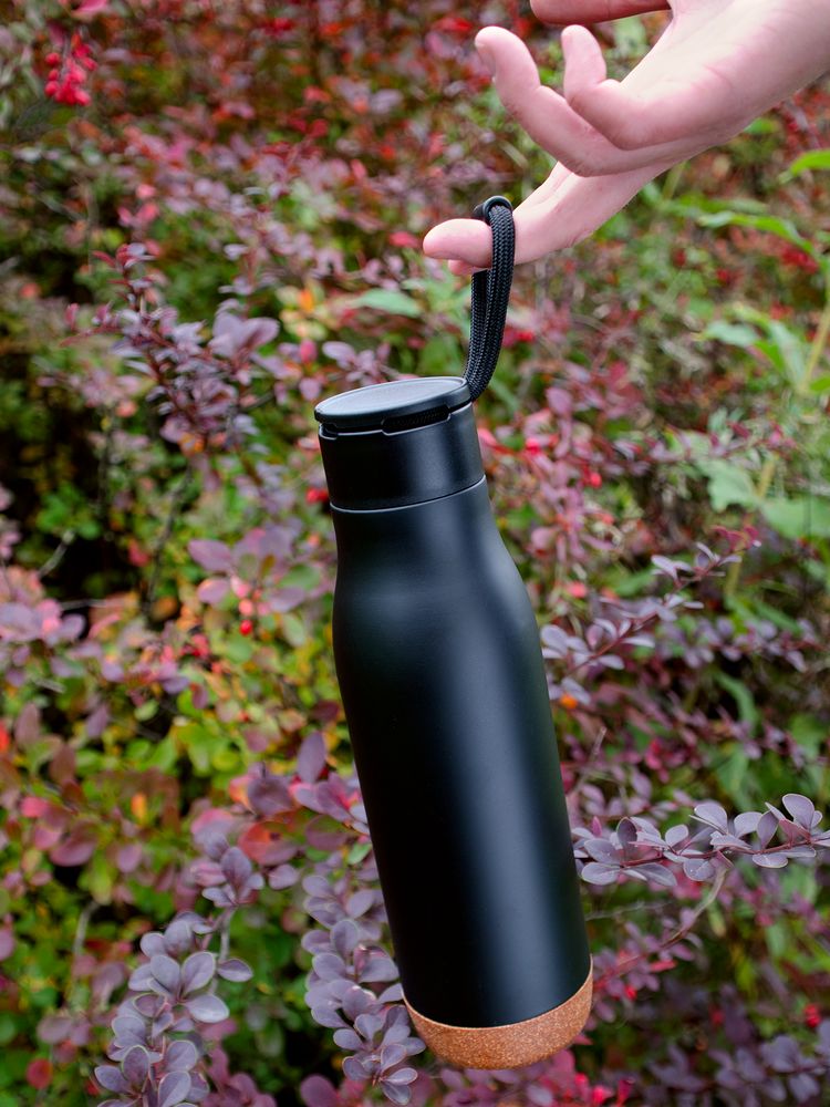 Термобутылка Steady, черная — изображение 10