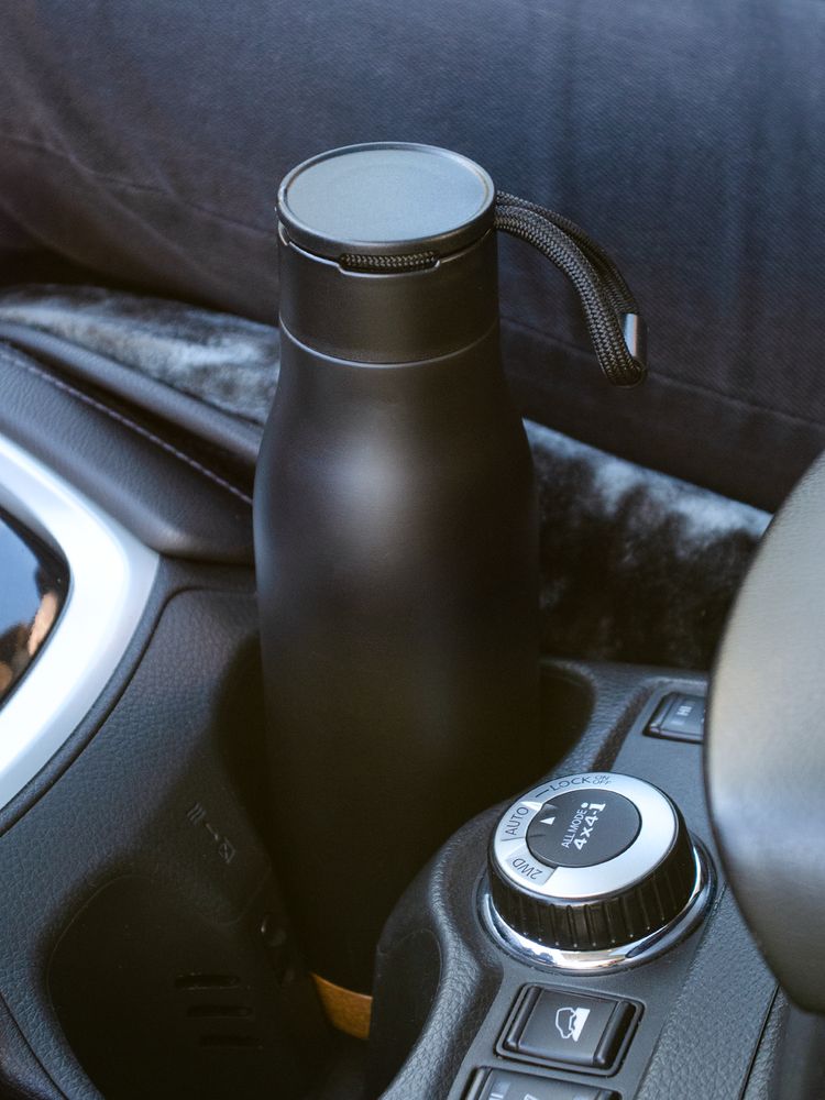 Термобутылка Steady, черная — изображение 11