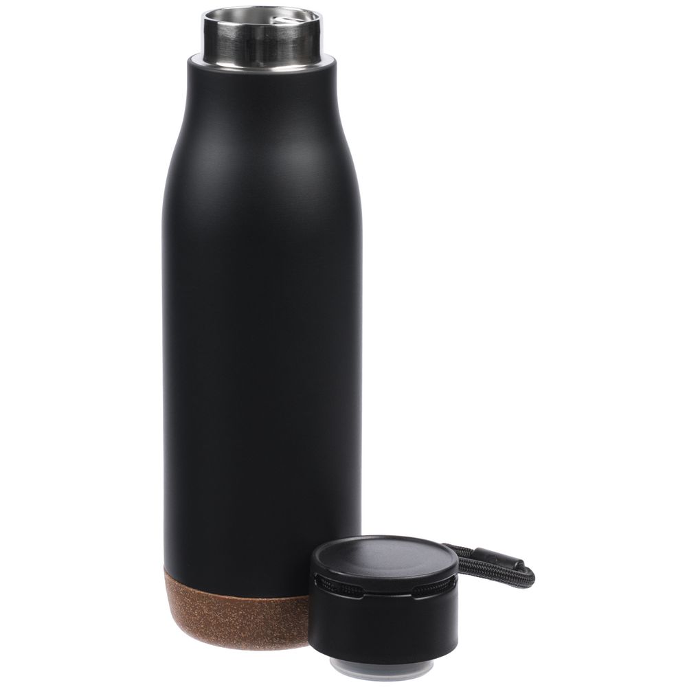 Термобутылка Steady, черная — изображение 2