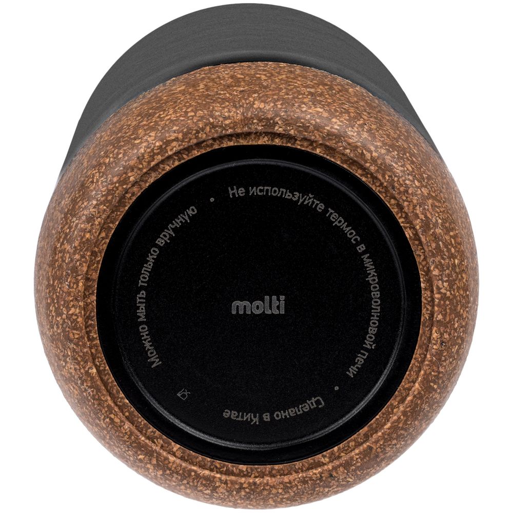 Термобутылка Steady, черная — изображение 5