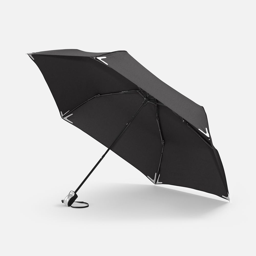 Зонт складной Safebrella, черный — изображение 2