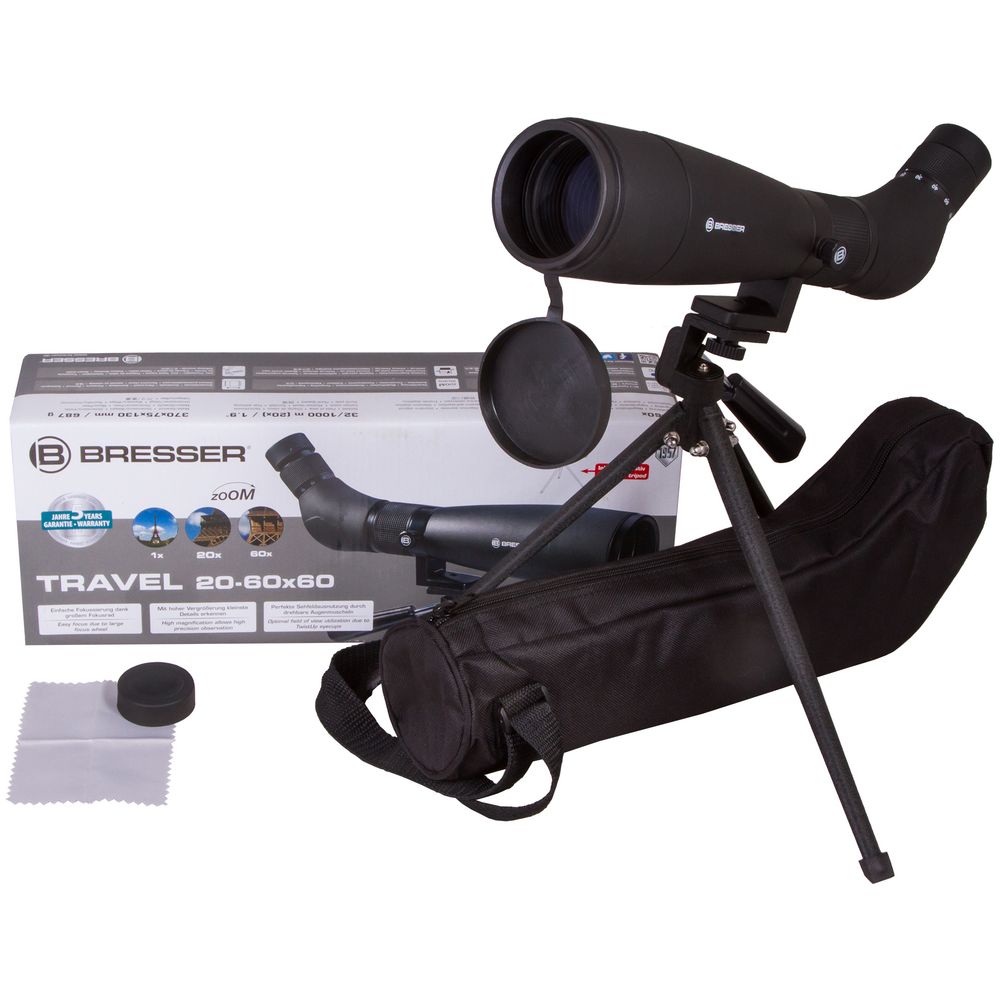 Зрительная труба Travel 20-60x, линзы 60 мм — изображение 5