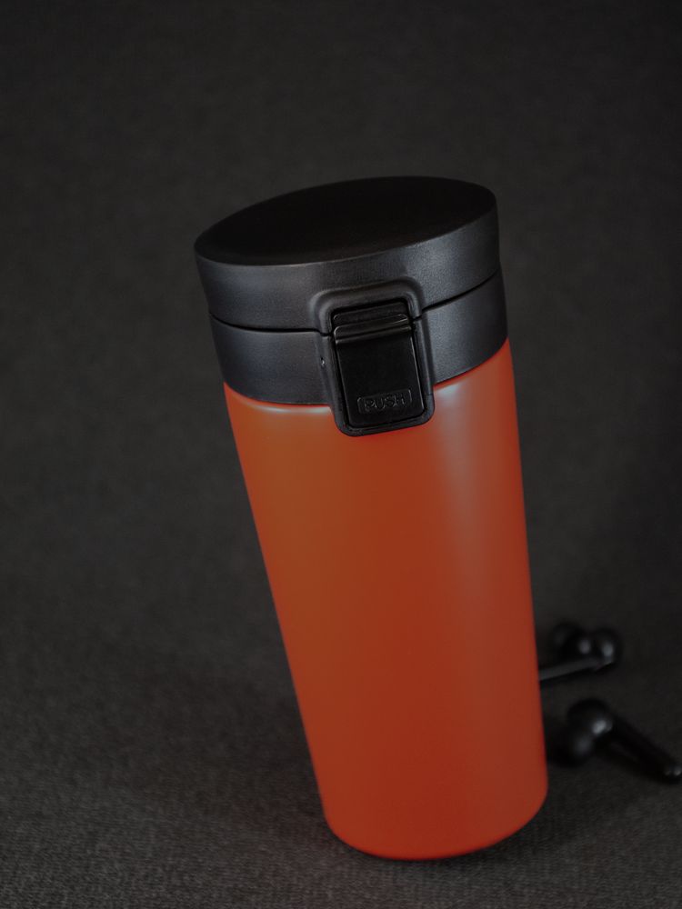 Термостакан с ситечком No Leak Infuser, оранжевый — изображение 8