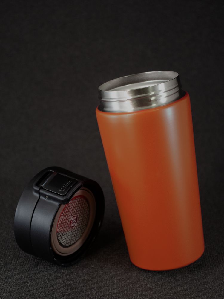 Термостакан с ситечком No Leak Infuser, оранжевый — изображение 9