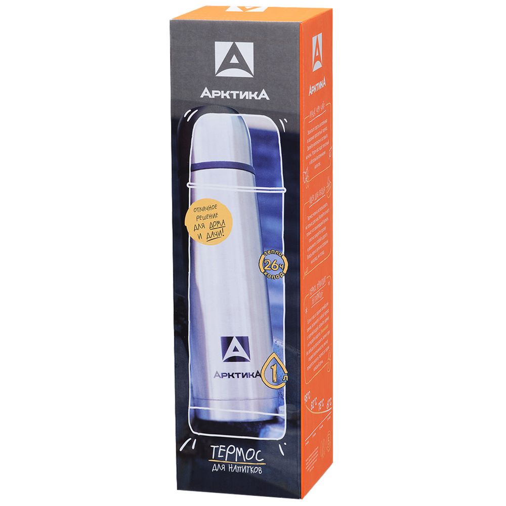 Термос «Арктика 1000», стальной — изображение 4