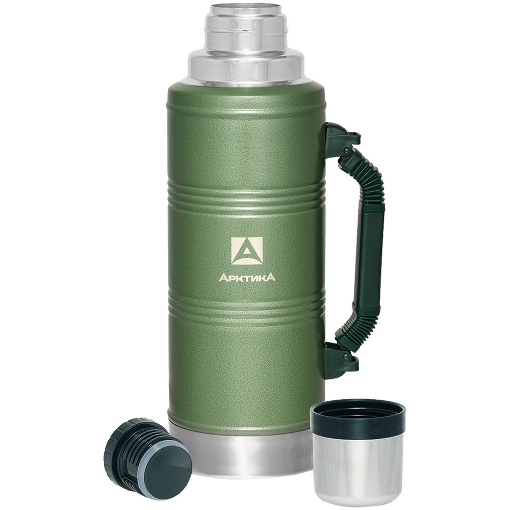 Термос с ручкой «Арктика 2200», зеленый — изображение 2