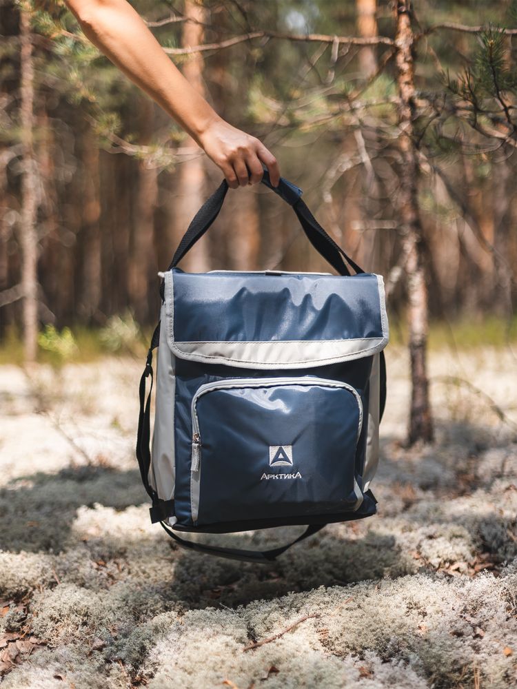 Термосумка с люком «Арктика», L, синяя — изображение 4