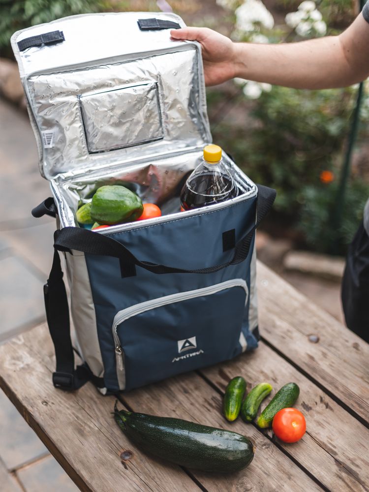 Термосумка с люком «Арктика», L, синяя — изображение 3