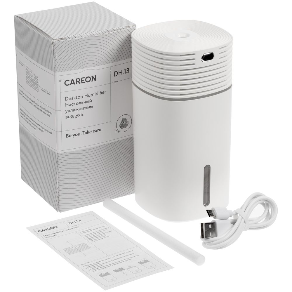 Настольный увлажнитель с подсветкой DH13, белый — изображение 9