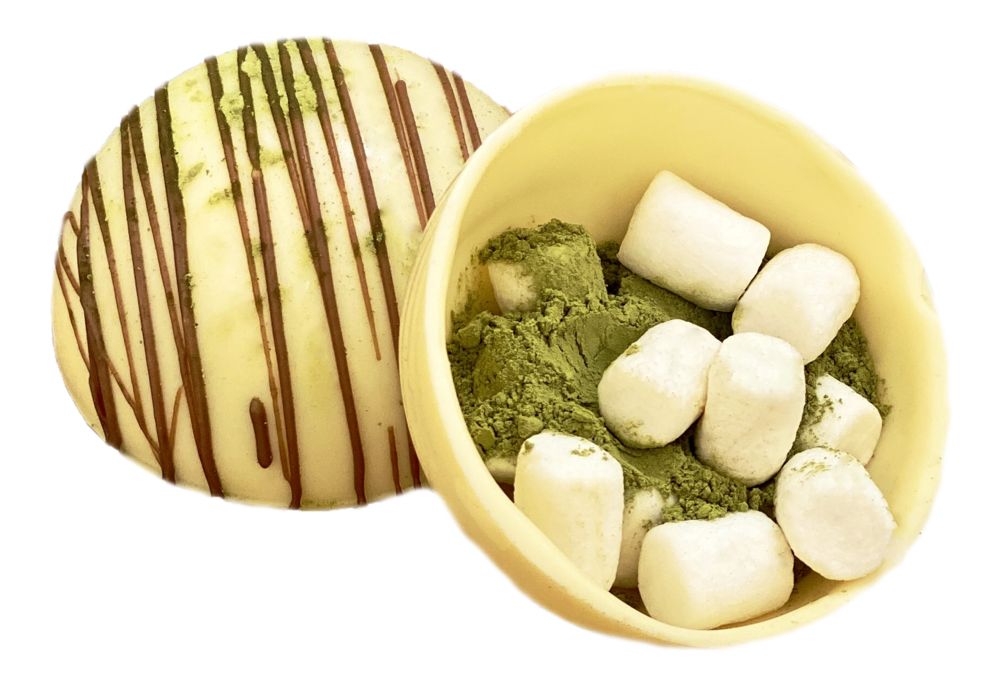 Шоколадная бомбочка «Матча латте» — изображение 2