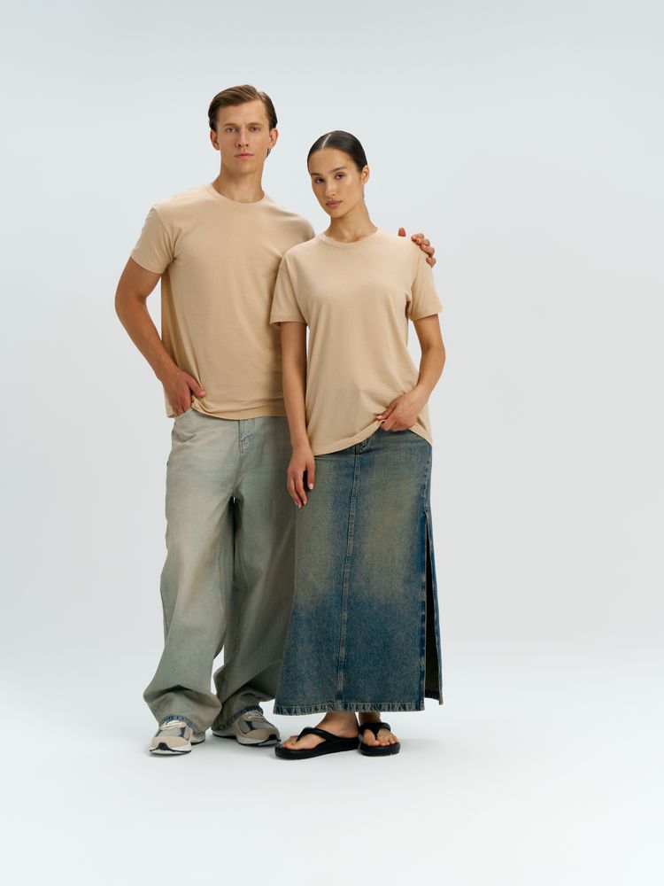 Футболка унисекс Regent 150, песочная — изображение 13