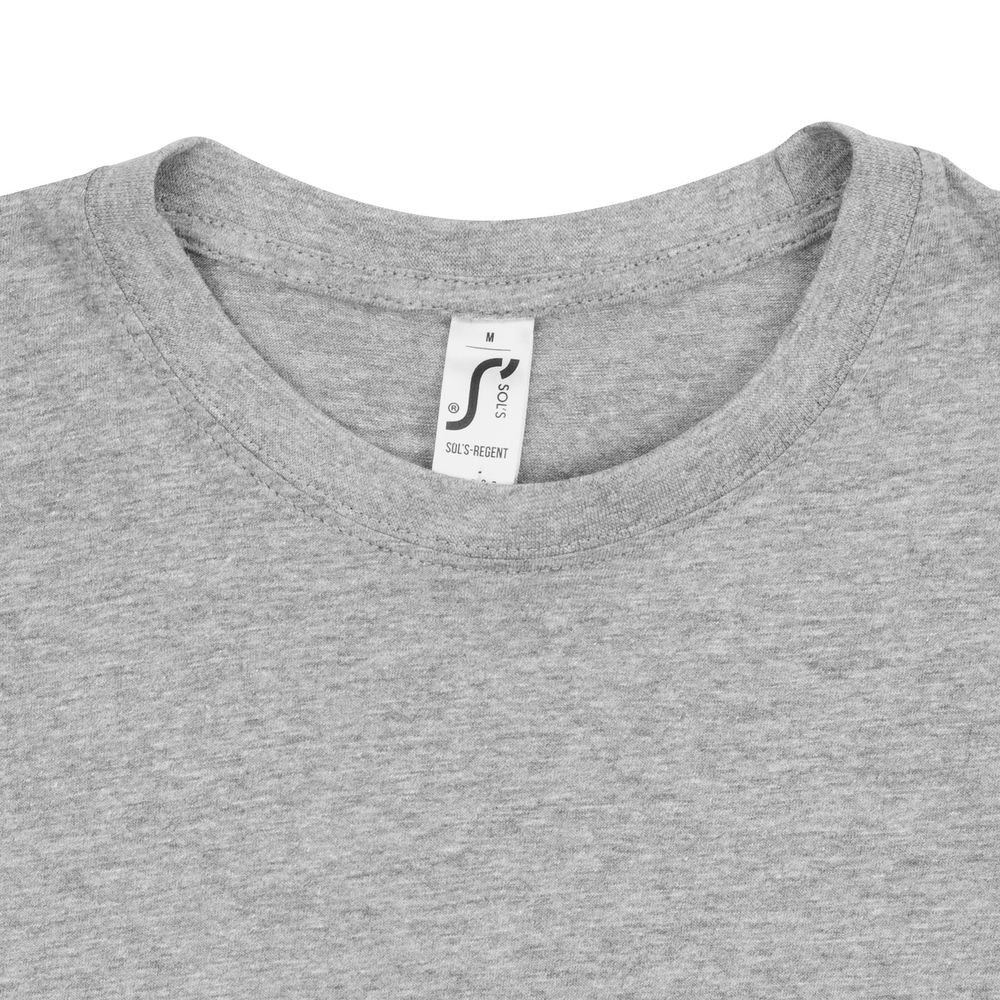 Футболка унисекс Regent 150, серый меланж — изображение 3