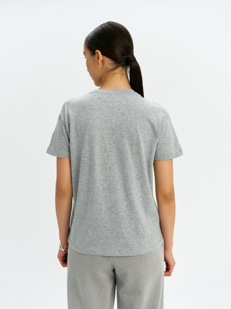 Футболка унисекс Regent 150, серый меланж — изображение 11