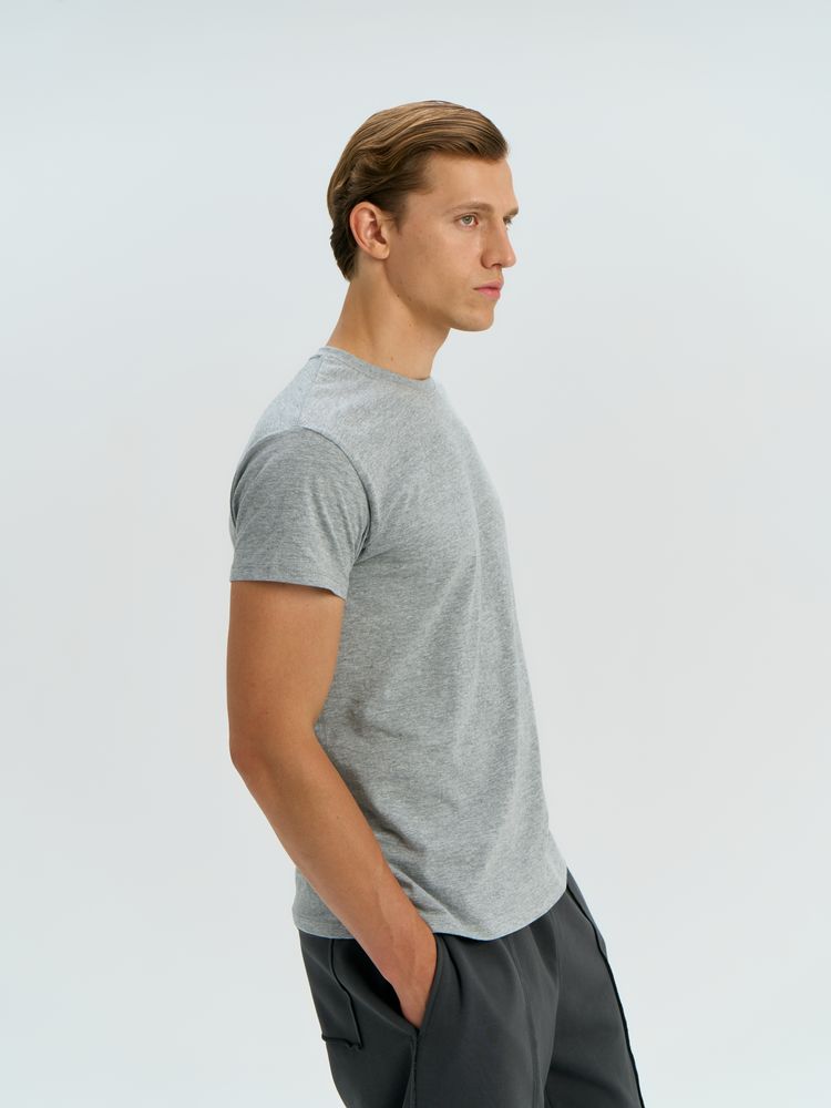 Футболка унисекс Regent 150, серый меланж — изображение 6