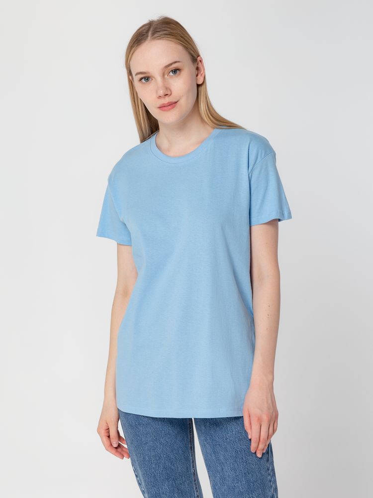 Футболка унисекс Regent 150, голубая — изображение 5