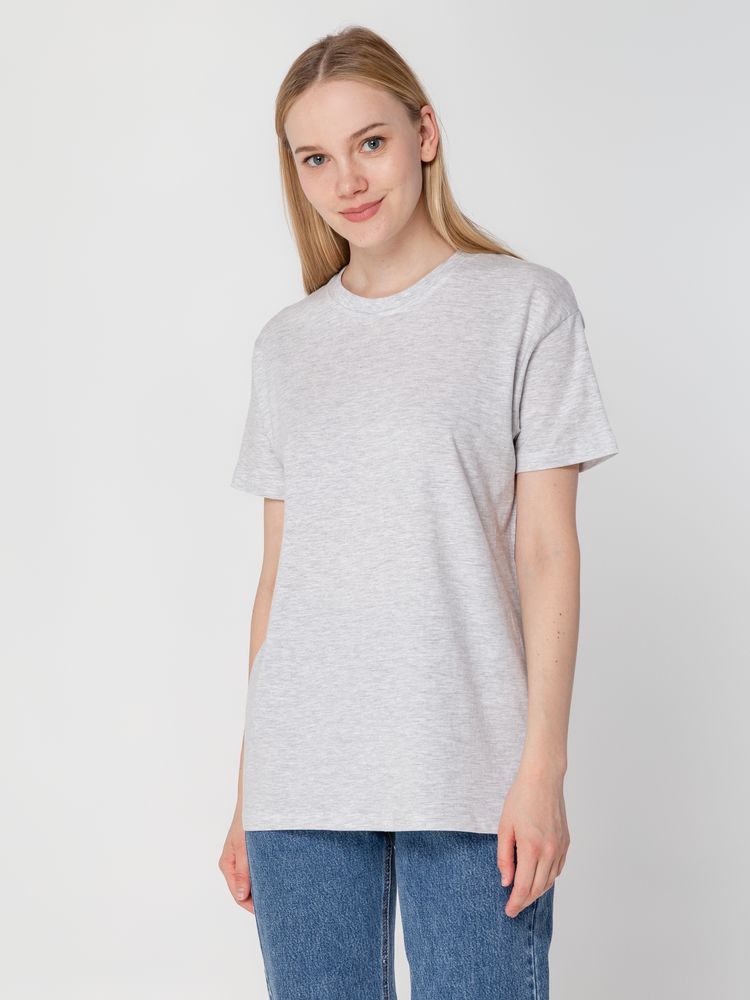 Футболка унисекс Regent 150, светло-серый меланж — изображение 9