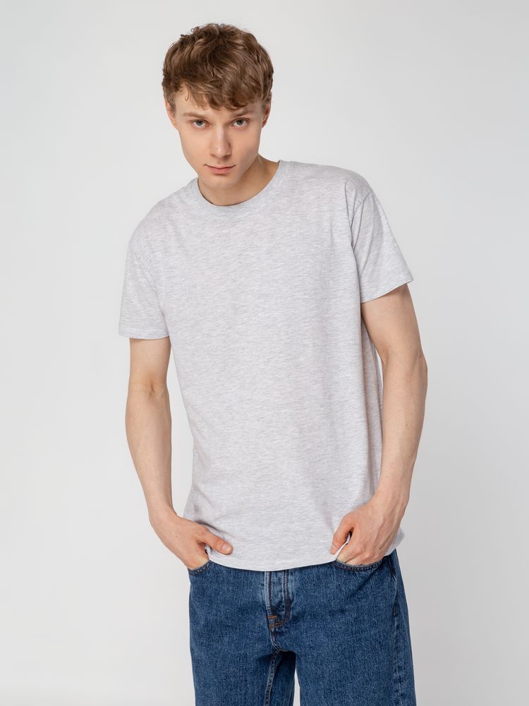 Футболка унисекс Regent 150, светло-серый меланж — изображение 5