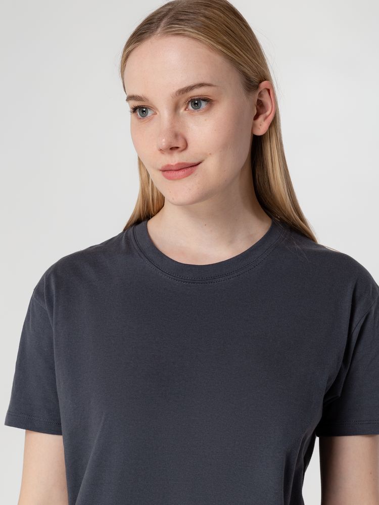 Футболка унисекс Regent 150, серая (стальная) — изображение 10