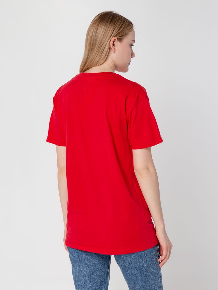 Футболка унисекс Regent 150, красная — изображение 6