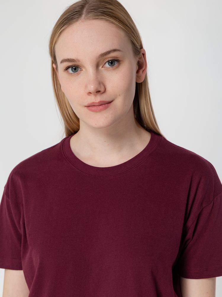 Футболка унисекс Regent 150, бордовая — изображение 7