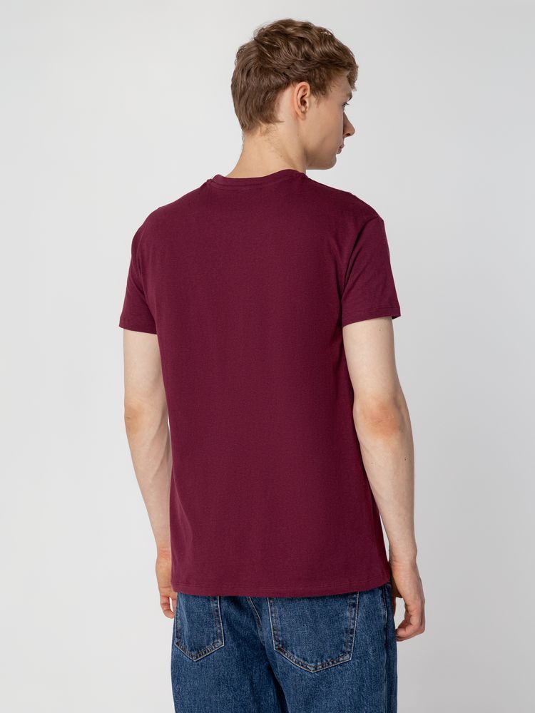 Футболка унисекс Regent 150, бордовая — изображение 10