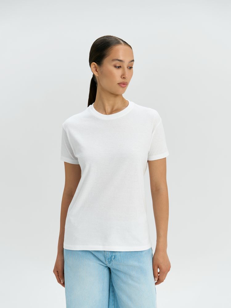 Футболка унисекс Regent 150, оранжевая (абрикосовая) — изображение 9