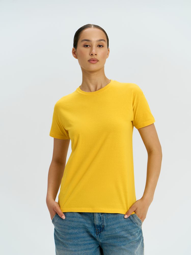 Футболка унисекс Regent 150, желтая — изображение 5