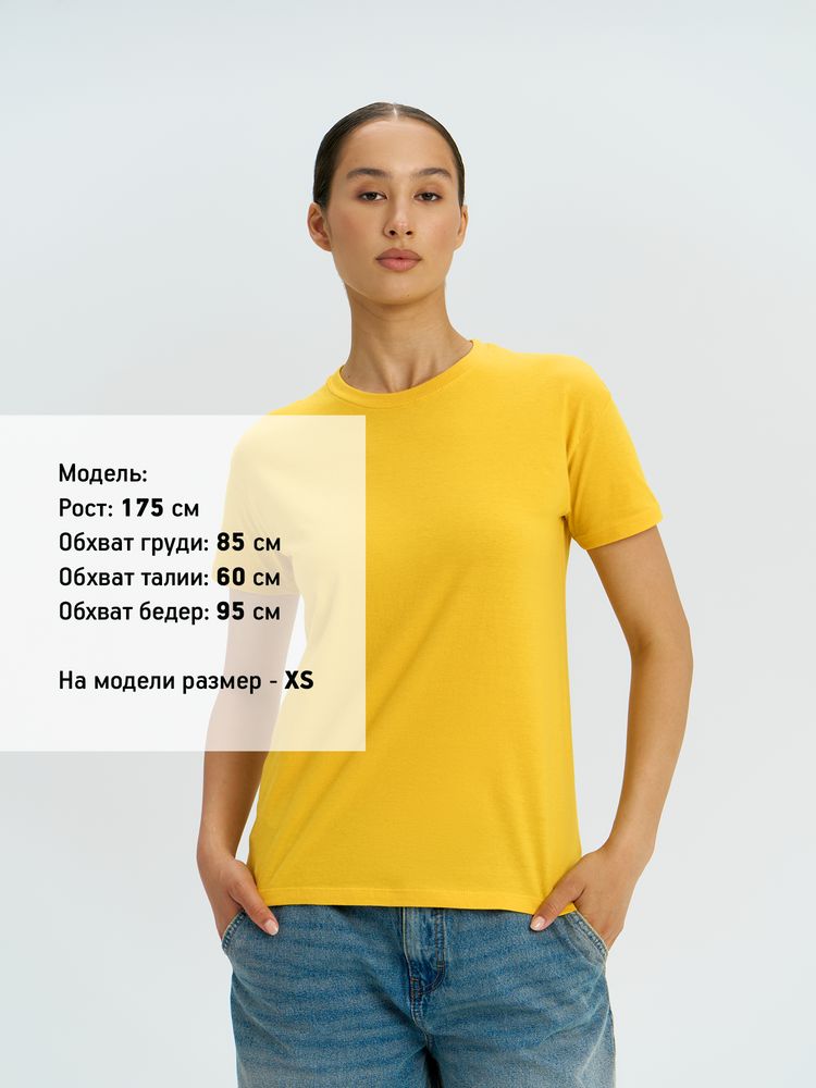 Футболка унисекс Regent 150, желтая — изображение 4
