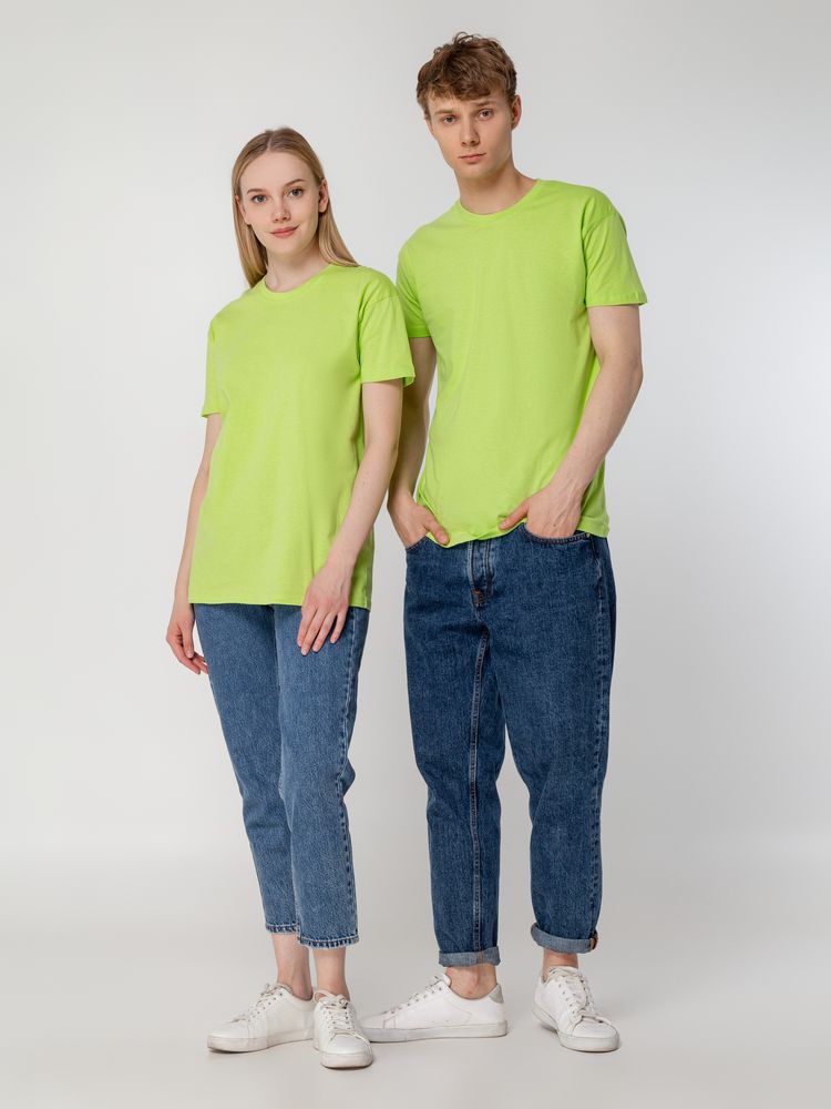 Футболка унисекс Regent 150, зеленое яблоко — изображение 11