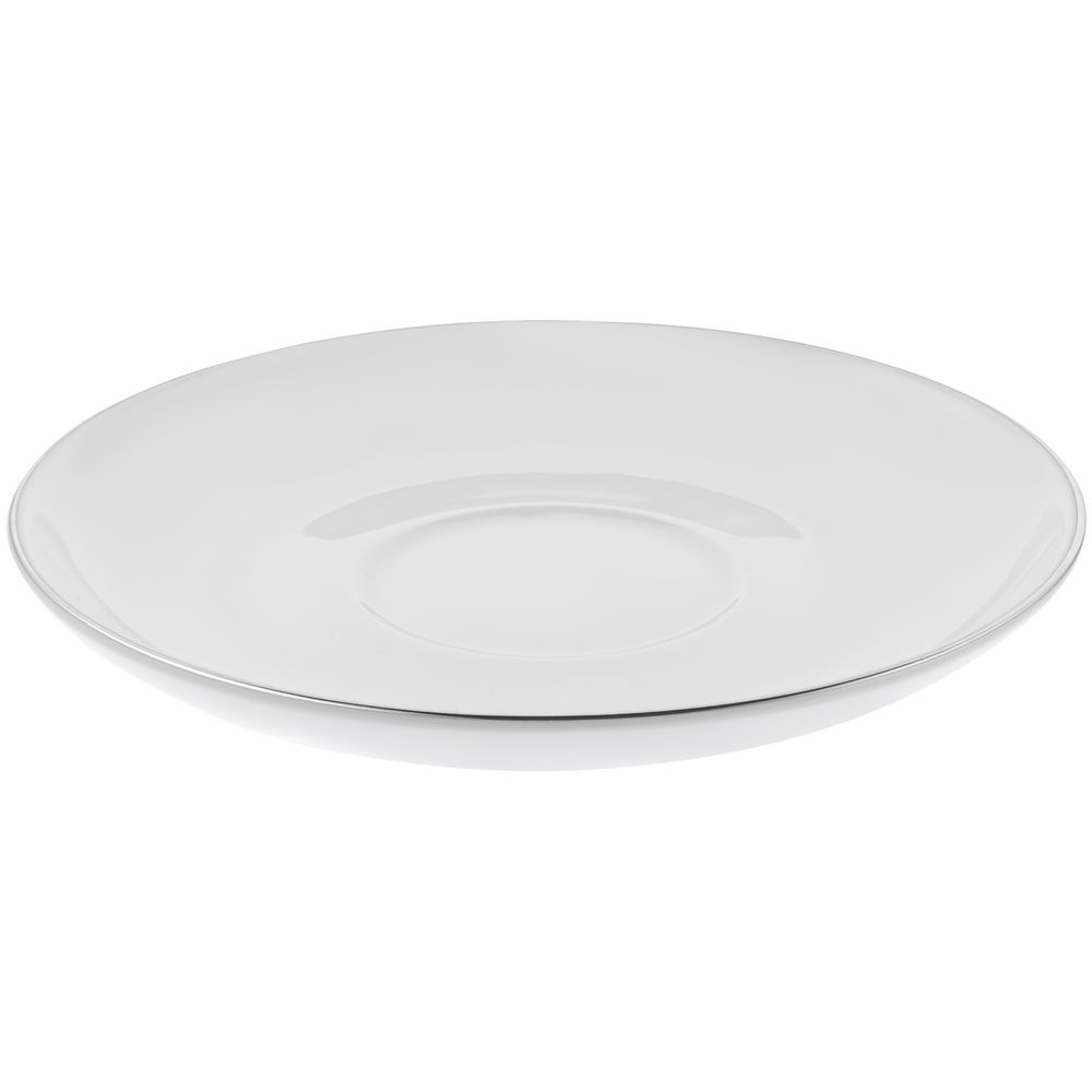 Кофейная пара Select, белая с серебристой отводкой — изображение 8