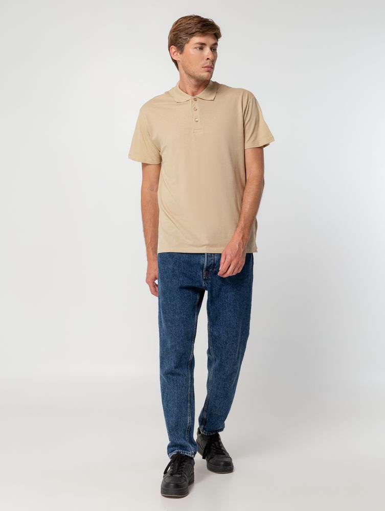 Рубашка поло мужская Summer 170, бежевая — изображение 6