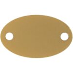 Шильдик металлический Alfa Oval, золотистый