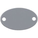 Шильдик металлический Alfa Oval, серый