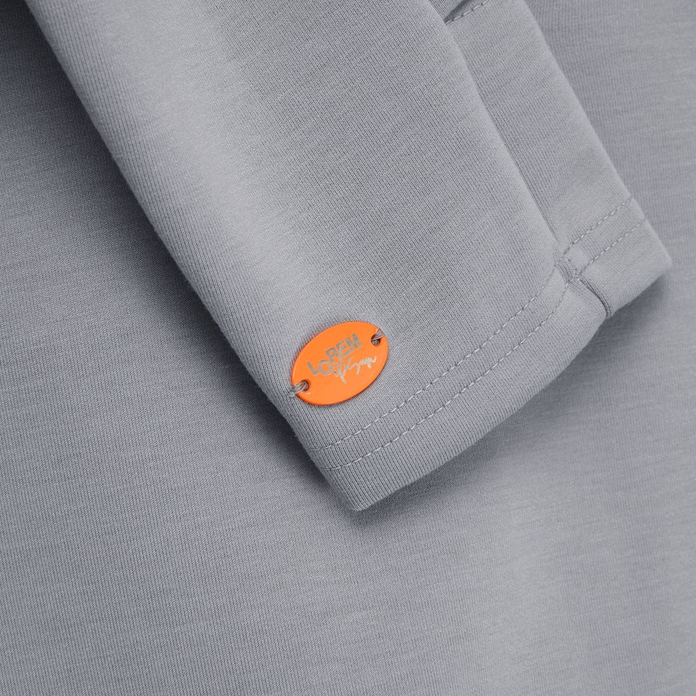 Шильдик металлический Alfa Oval, оранжевый неон — изображение 3