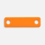 Шильдик металлический Alfa Liten, оранжевый неон