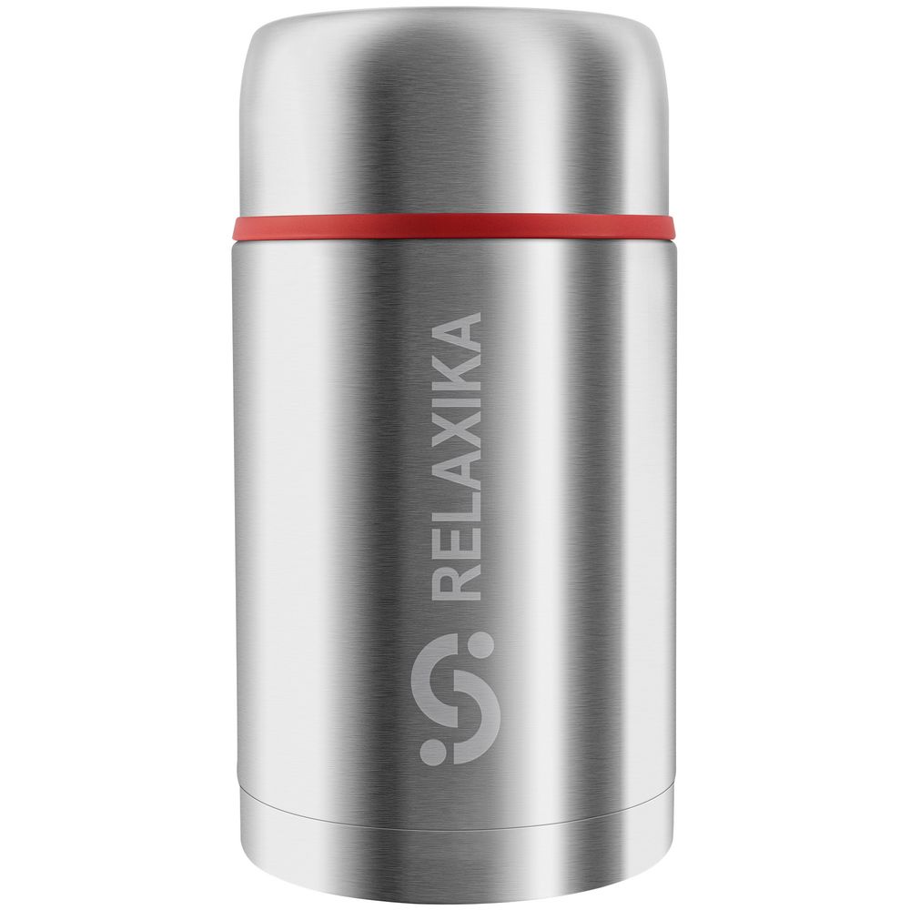 Термос для еды Relaxika 1000, в чехле, стальной — изображение 2