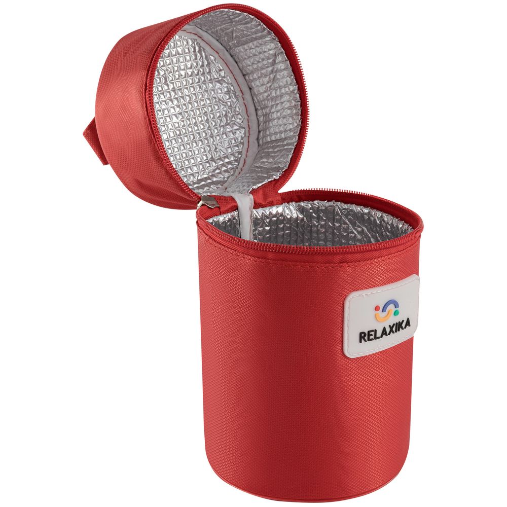 Термос для еды Relaxika 1000, в чехле, стальной — изображение 4