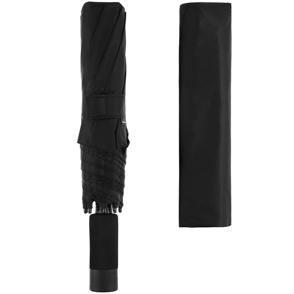Складной зонт U.090, черный — изображение 4