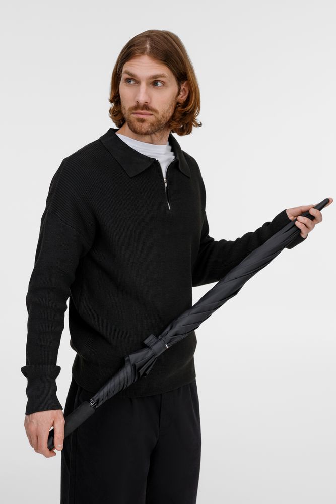 Зонт-трость U.900, черный — изображение 10