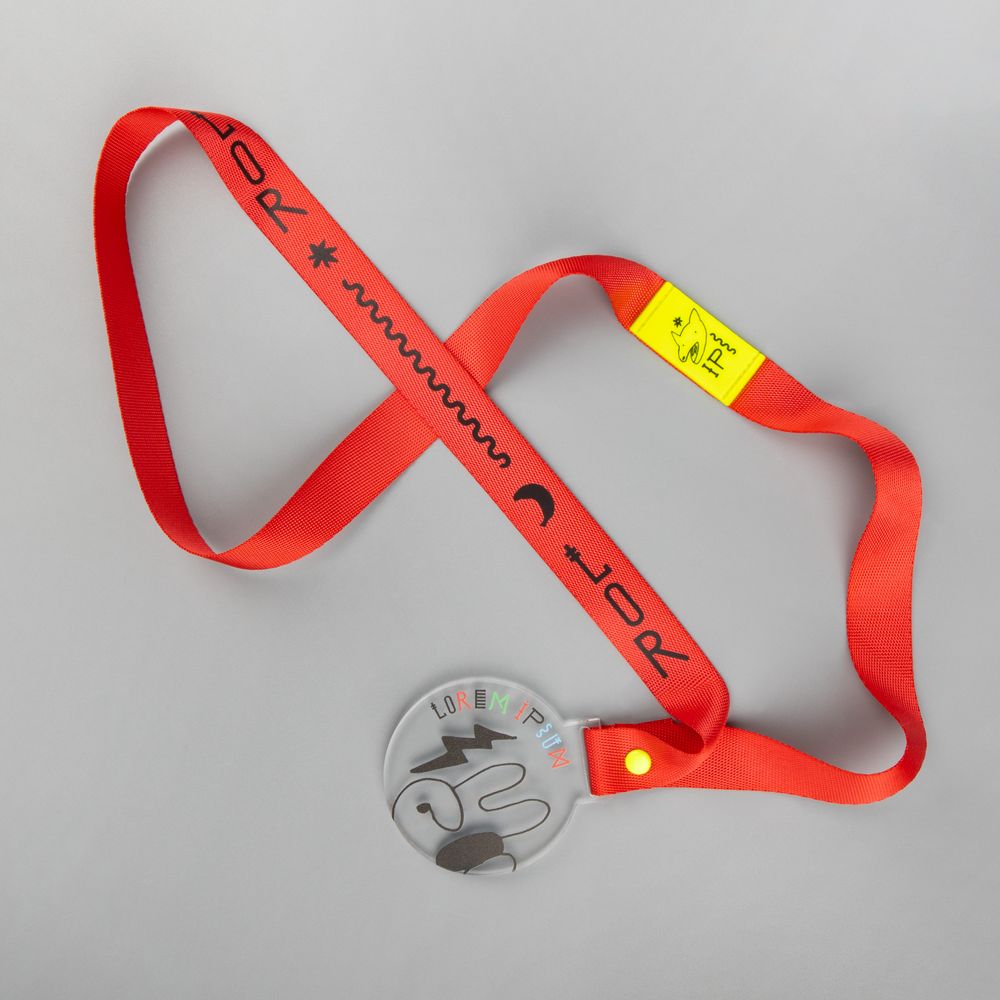 Лейбл из ПВХ Dzeta, XS, желтый неон — изображение 2