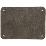 Лейбл кожаный Beta, XL, серый